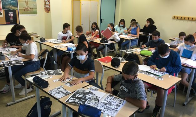 Les élèves de 5e2 “planchent” sur leur projet annuel de création d’une bande dessinée